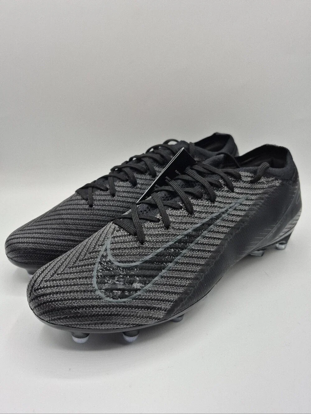 Nike Mercurial Vapor 16 ELITE AG Triple Black Mens 9 Soccer Cleats Boots New